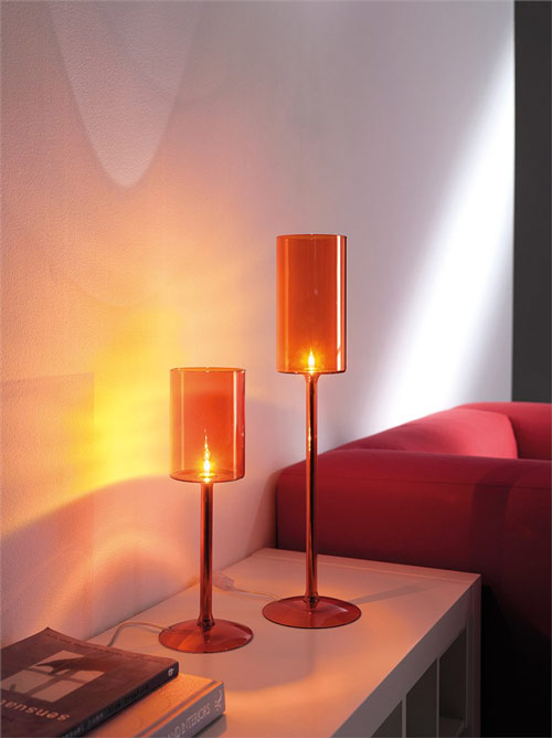 Lampă de masă design roșu Axo-Light Lămpile de masă proiectează roșu Axo-Light