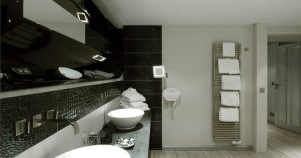 Gresie baie de settecento black Gresie baie relief relief settecento negru