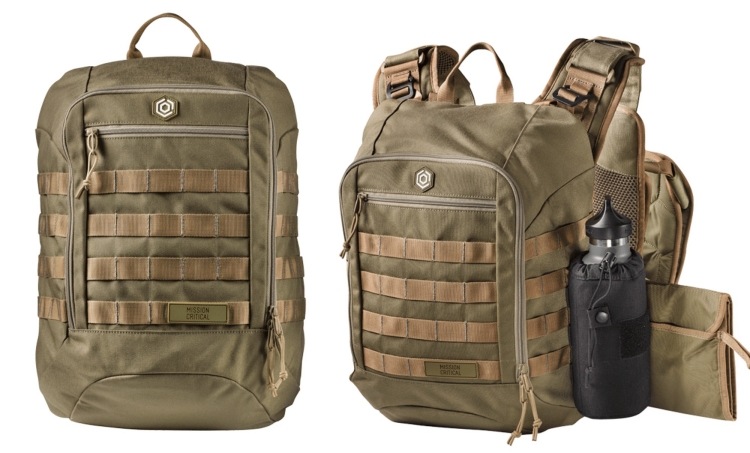 accesorii-bebeluși-purtător-tată-purtător-de-geantă-maro-bej-fermoar-practic-cu-buzunar