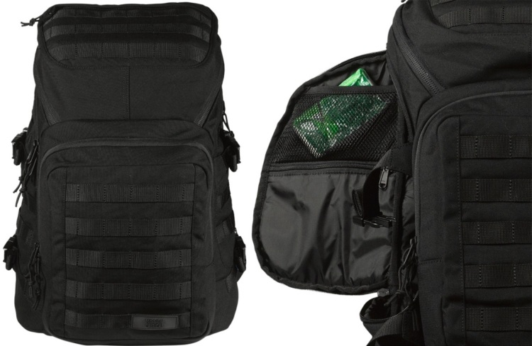 accesorii-bebeluși-tată-scutec-purtător-de-sac-negru-rucsac-negru-funcțional-cu-fermoar-ascuns