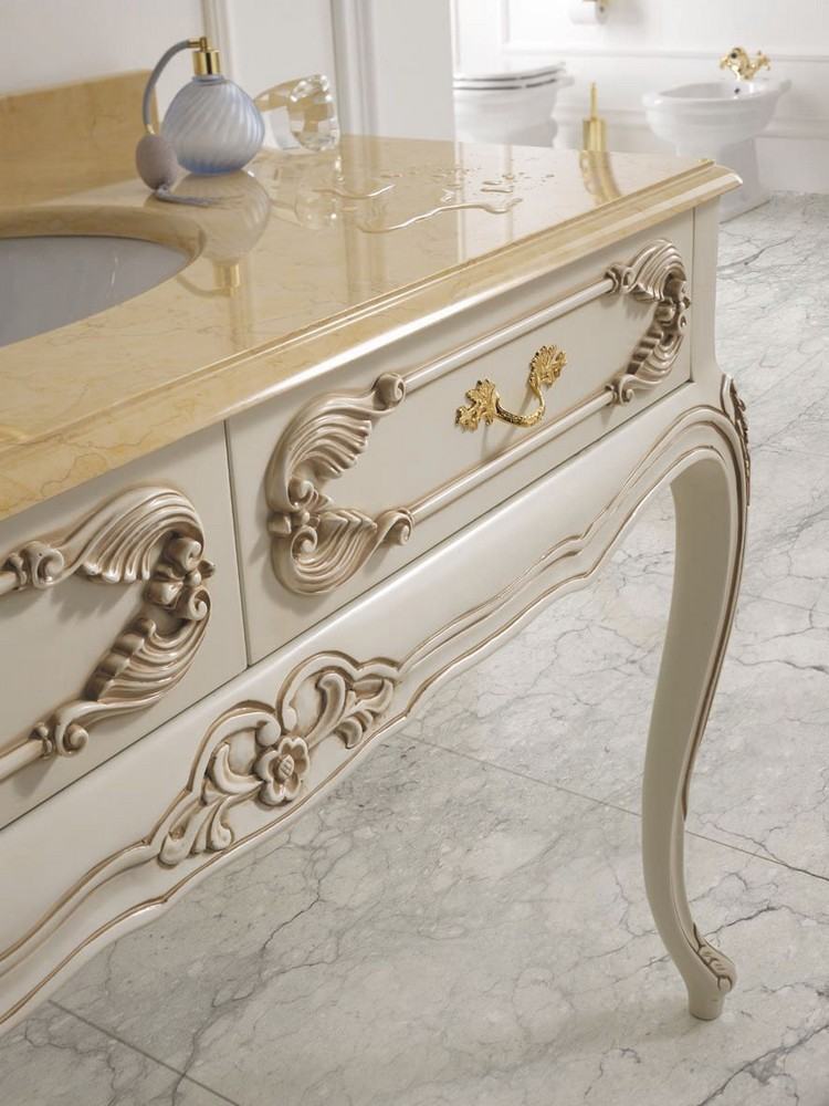lavoar de sine stătător din lemn masiv cu ornamente mobilier-baie-stil-baroc-lux-independent-vanitate-ornamente-sertare