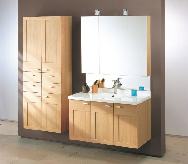 Mobilier de baie din lemn în dulapurile clasice cu oglindă de design Meridien Set mobilier baie din lemn-clasic-baie-dulapuri oglindă-MERIDIEN
