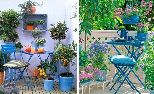 frumos balcon flori plantator cutie măsline măslin cutie de jardiniere frumoasă pentru balcon, culoare albastră