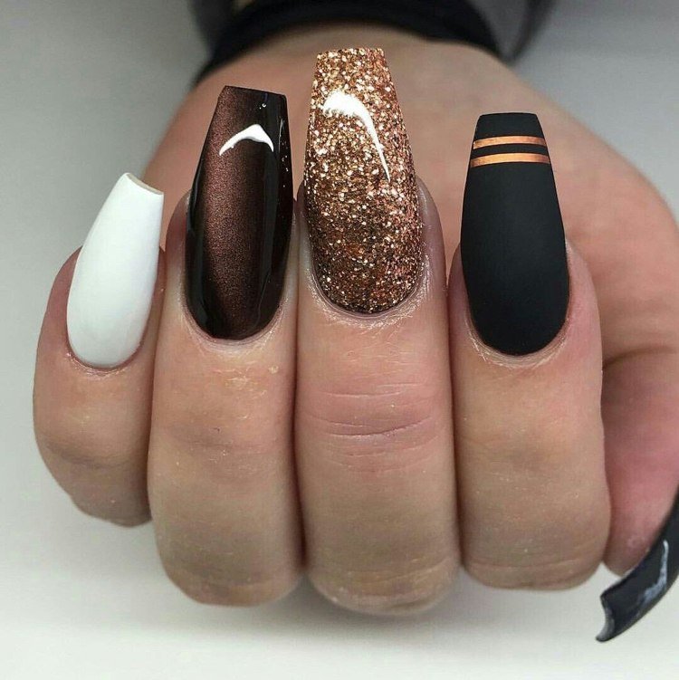 Ballerina cuie ochi tigru optica alb negru auriu sclipici