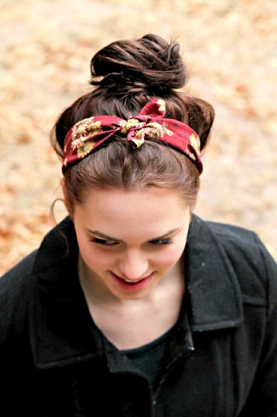 Decorați cocul cu bandana pentru toate vârstele Bandă cu model de flori
