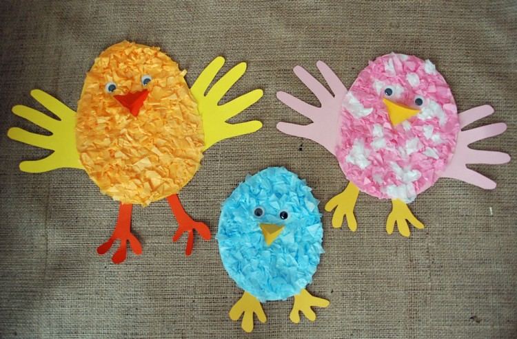 hârtie-cu-copii-2-ani-copii-de-Paște-hârtie-pui