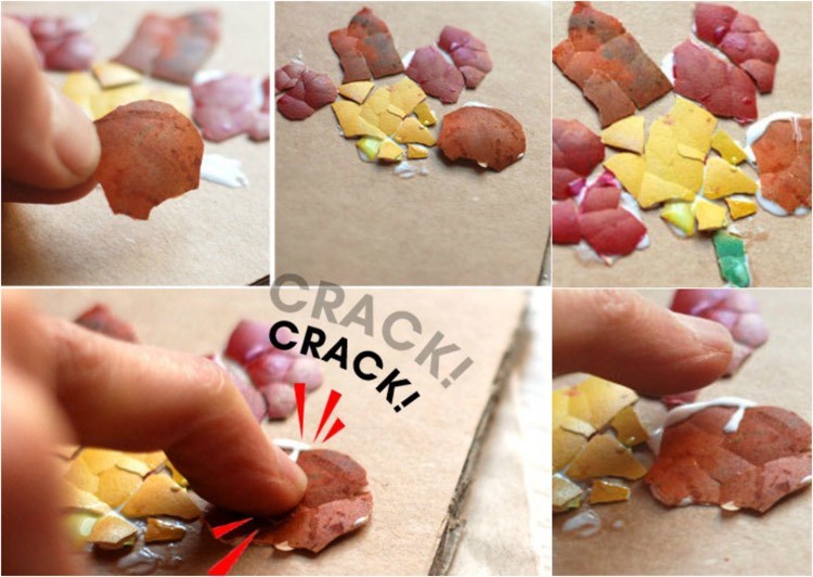 Copiii se distrează foarte bine făcând obiecte de artizanat jucărie-coji de ouă-copii-cracare-distracție