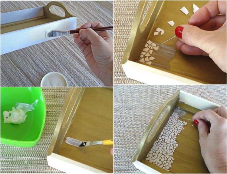 bucătărie-bucăți-de-coajă-de-lemn-acoperi-fundul