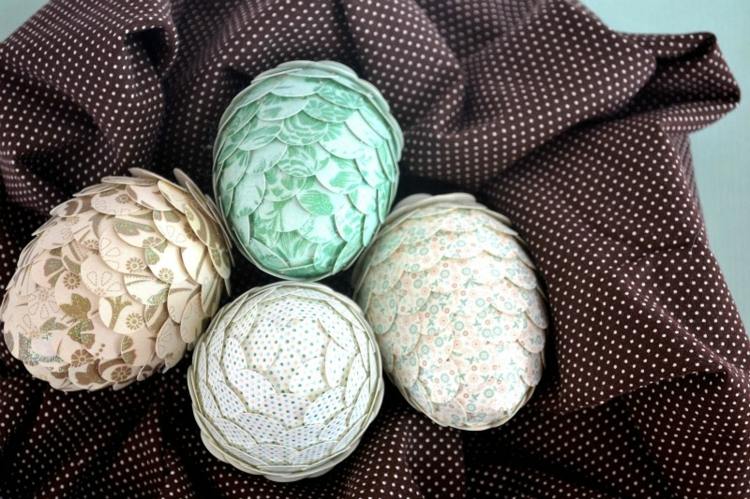 pumn de hârtie care clipește cu ouă de poliestir spumant idei de decorare de bricolaj