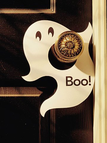 tinker halloween mâner de ușă umeraș hârtie fantomă bricolaj pentru ideea de Halloween umerașul mânerului hârtie fantomă