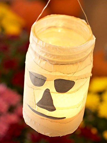 tinker Halloween gem jar mummy tea lights tinker halloween gem jar mummy candle