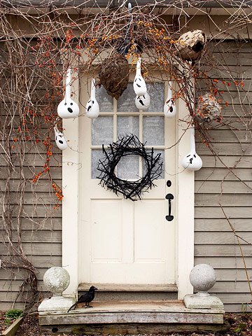 idei meșteșuguri sticlă de Halloween tărtăcuțe fantome decorare ușă albă tinker sticlă de Halloween tărtăcuțe fantome decorare ușă albă
