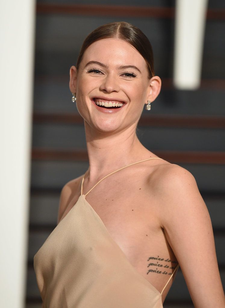 Behati Prinsloo Side Writing Tattoo