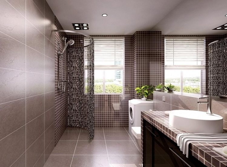 gresie-baie-exemplu-mozaic-de-suprafață-maro-mat