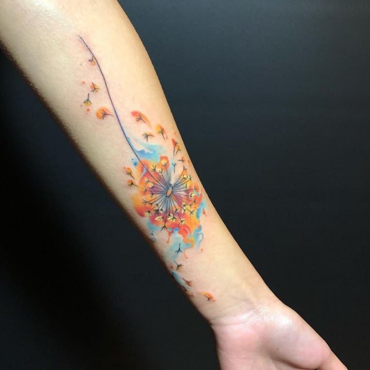 Noir & tatouage bleu 2