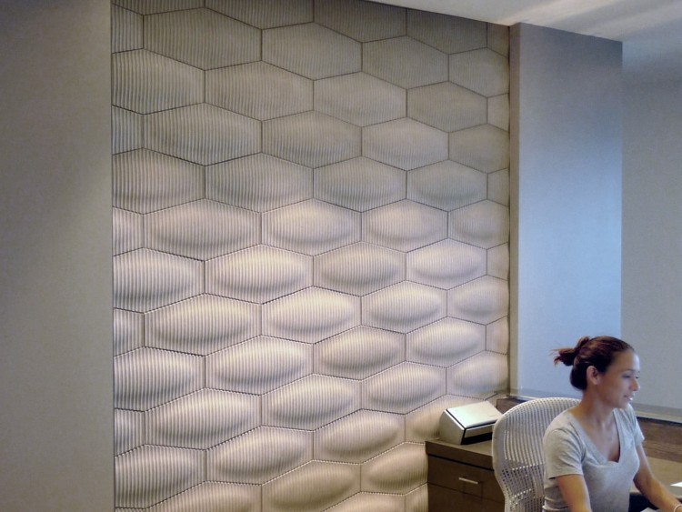 design modern de perete cu gresie 3d din beton gresie-beton-perete-3D-OPTIC-HEX-ELLIPTICAL-Daniel-Ogassian