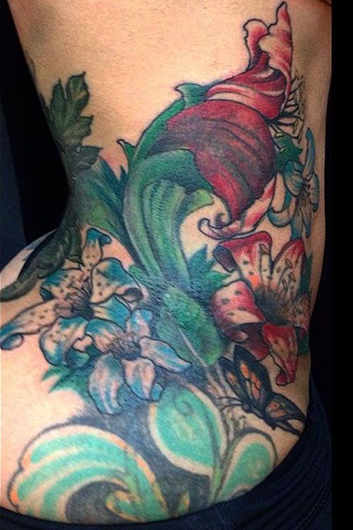 Blac-Chyna-Lily-Tattoo-