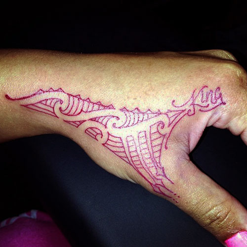 Blac-Chyna-Tribal in King Tattoo