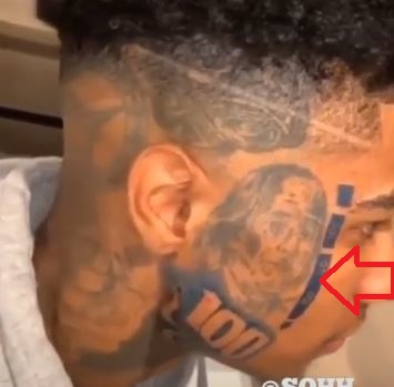 Blueface bande bleue billet de 100 dollars