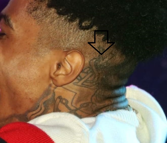 Tatouage tête gauche Blueface