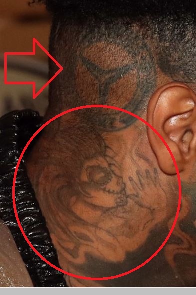 Tatouage tête arrière Blueface
