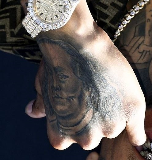 Tatouage Benjamin Blueface