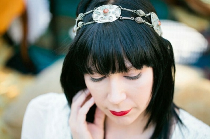 Accesorii de păr boeme pentru dușul de mireasă accesorii pentru păr bandă de păr negru boem duș de mireasă