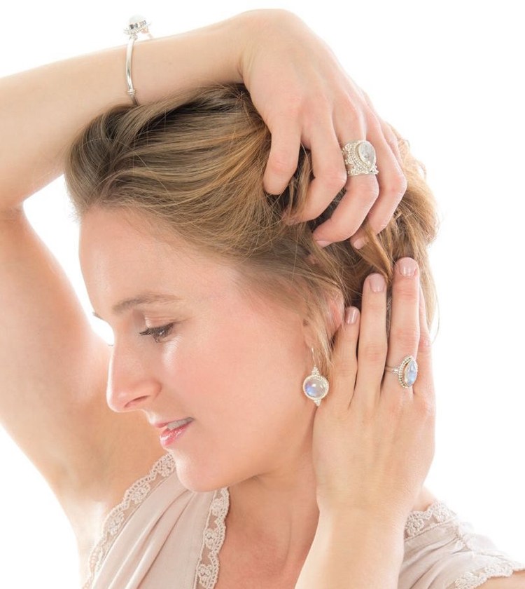 Bijuterii Boho argint și piatră de lună nunta de înaltă calitate