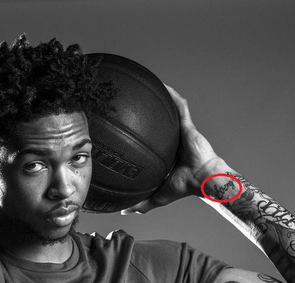 močan na zapestju - brandon Ingram Tattoo