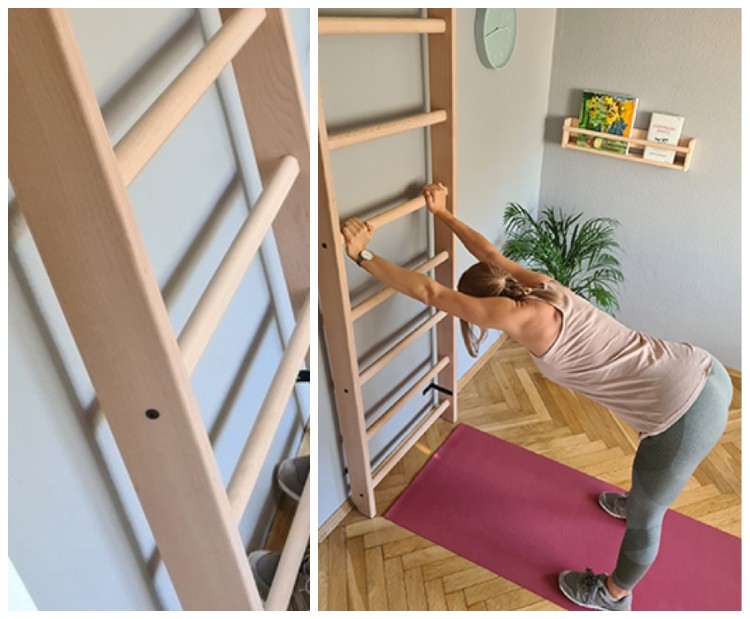 Faceți exerciții cu bara de perete pentru femeile însărcinate acasă
