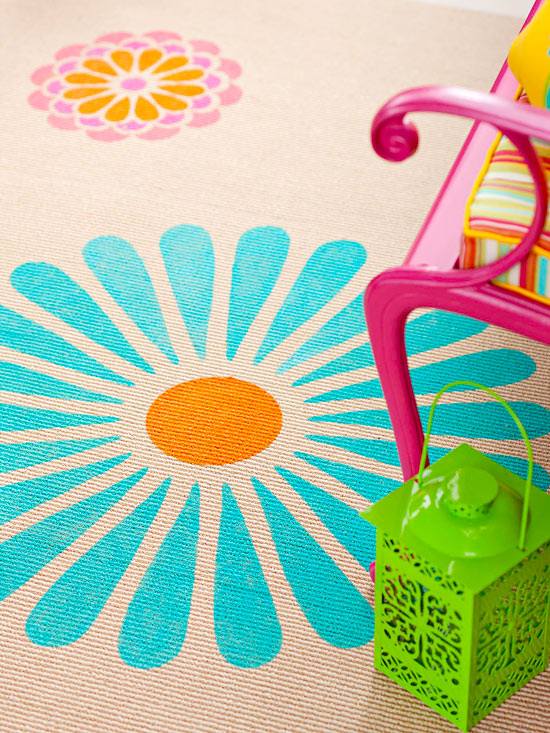 idei mobilier de gradina decorare culori colorate motive florale idei decor mobilier de gradina cu motive florale colorate