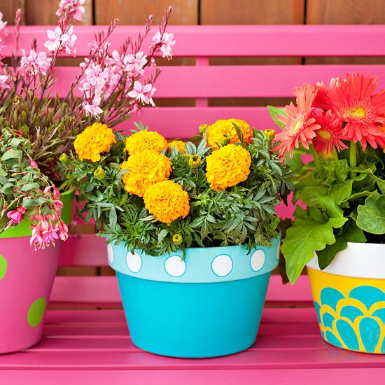 idei decor mobilier gradina culori colorate decor ghiveci de flori idei decor mobilier gradina cu culori vii decor ghiveci de flori