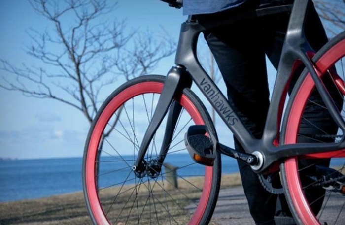 Smart-C-Fiber-Bike-Bicycle-Vanhawks-Valor-LED-uri-în-ghidon