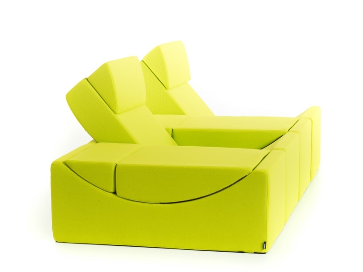Șezlongul este format din două componente care pot forma o formă de cub design chaise longue lina idea fotoliu tetiera moon moebel
