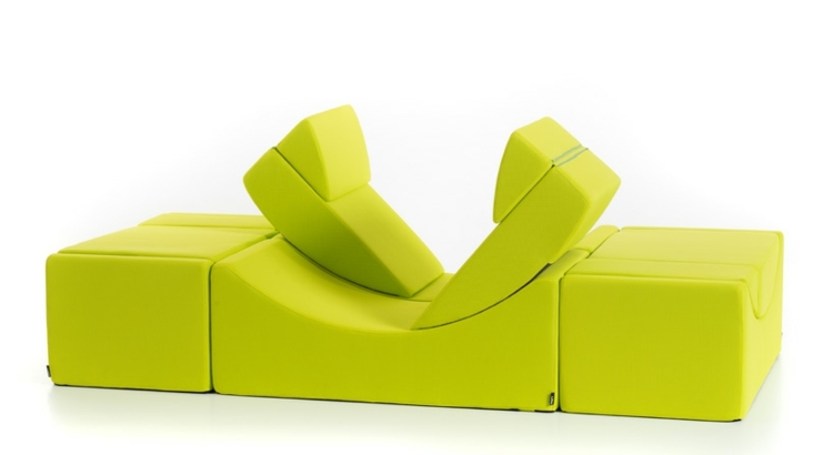 Puteți crea astfel de șezlonguri cu componentele de șezlong design șezlong mobilier de lectură verde galben lime culoare lună lina