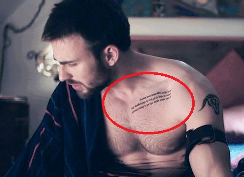Budistični Chris Evan poučuje tetovažo