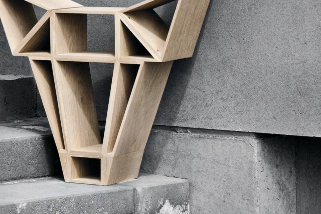 bibliotecă de sine stătătoare pat din lemn masiv de stejar raft de proiectare de sine stătător design de pat din stejar solid