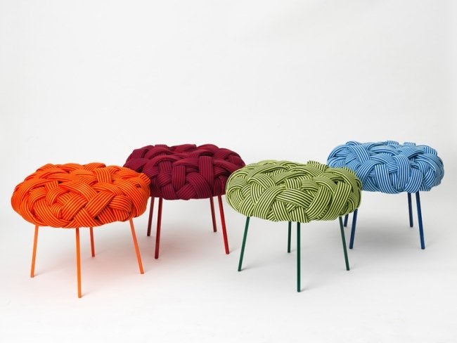 diferite culori țesute design șezut humberto damata design de scaune țesute în diferite culori de Humberto Damata