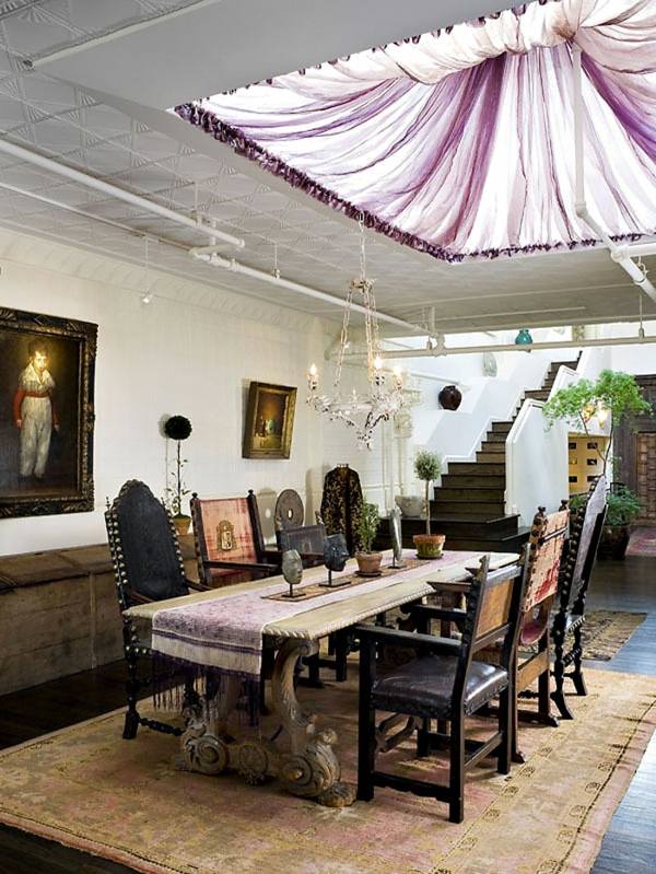 sufragerie clasică exotică