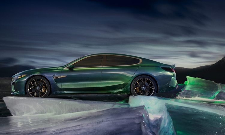 BMW M8 Gran Coupé Concept Verde Albastru Auriu