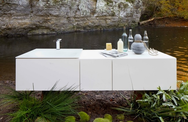 dulapul cunoaște designul balonului pentru baie mobilă