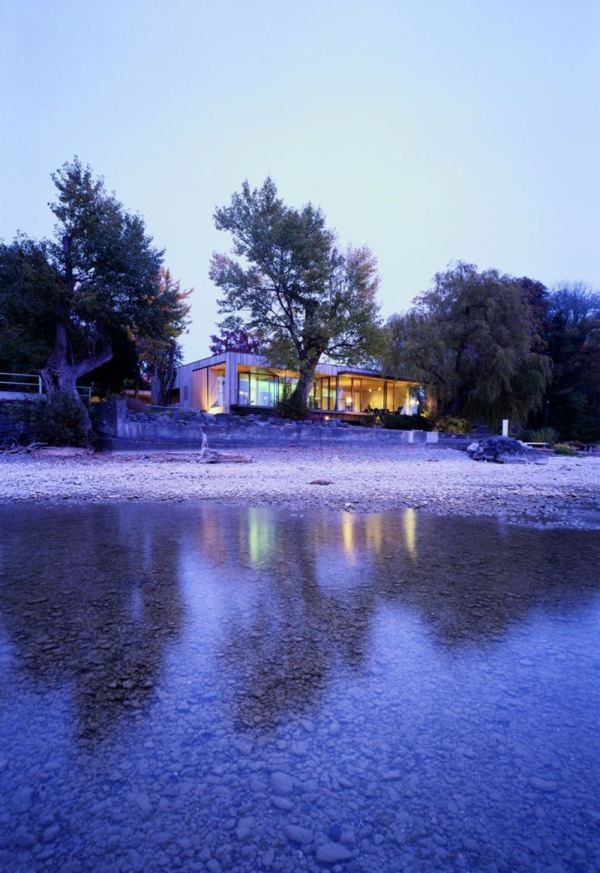 casă modernă de lac pe lacul Constance din Germania modern-seehaus-bodensee-germany