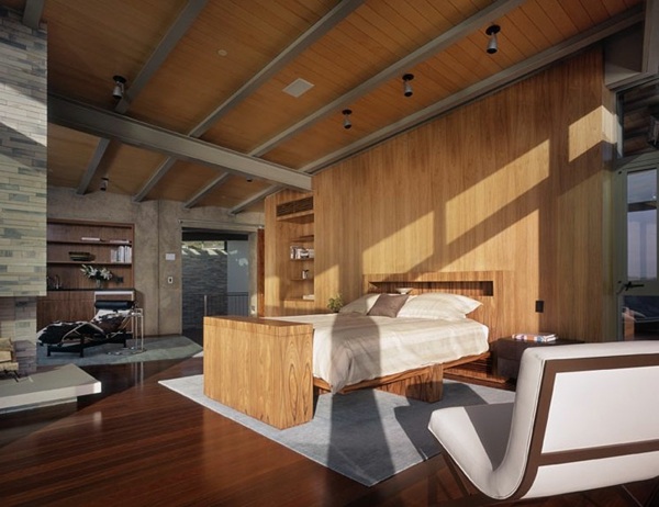 Arhitectura din lemn de dormitor de lux Arhitectura din lemn de dormitor de lux