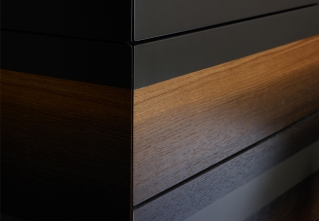 Stație de lucru PC ergonomică lemn de stejar negru Stație de lucru PC ergonomică lemn de stejar negru