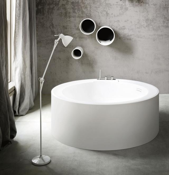 cadă de baie rotundă independentă Korakril HOLE Rexa Design cadă-rotundă-independentă-Korakril-HOLE-Rexa-Design