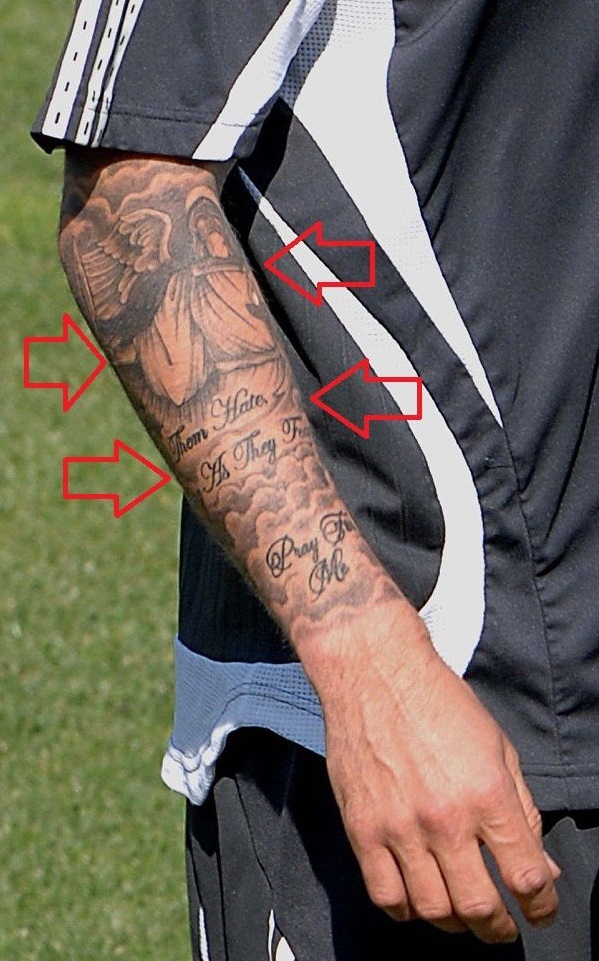 David Beckham-Ange Tatouage