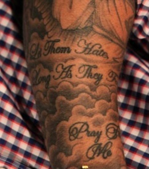 Priez pour moi-David Beckham-tatouage