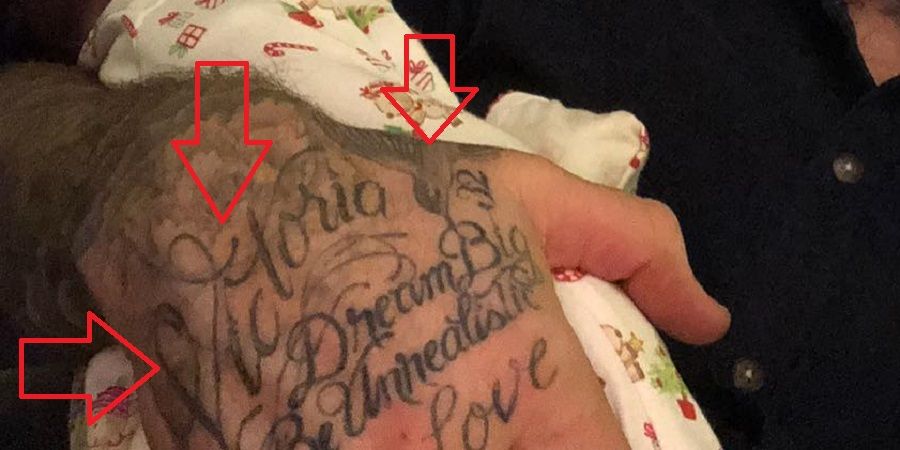 David Beckham-Victoria et le tatouage du colibri