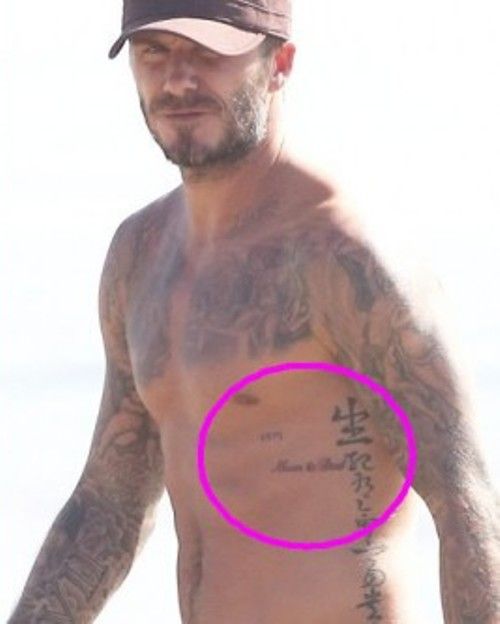 david-beckham-1975 tatouage