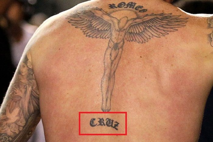 Tatouage David Beckham-CRUZ